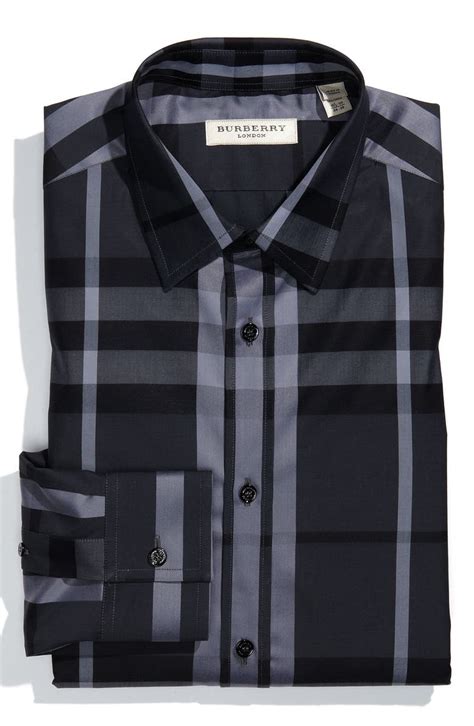 burberry london halesforth tailored fit dress shirt|Men’s Designer Shirts .